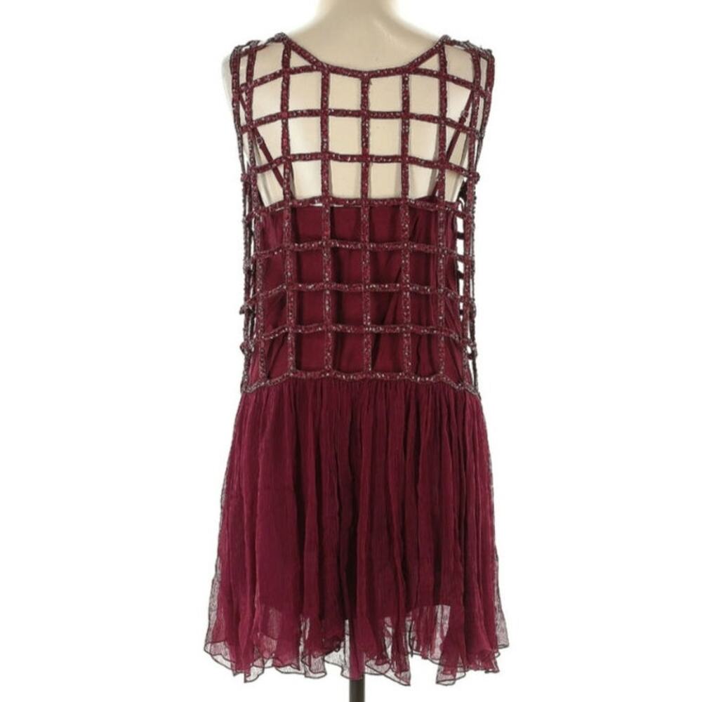 Free People Caged Sequin Ruffle Dress - Picture 3 of 6